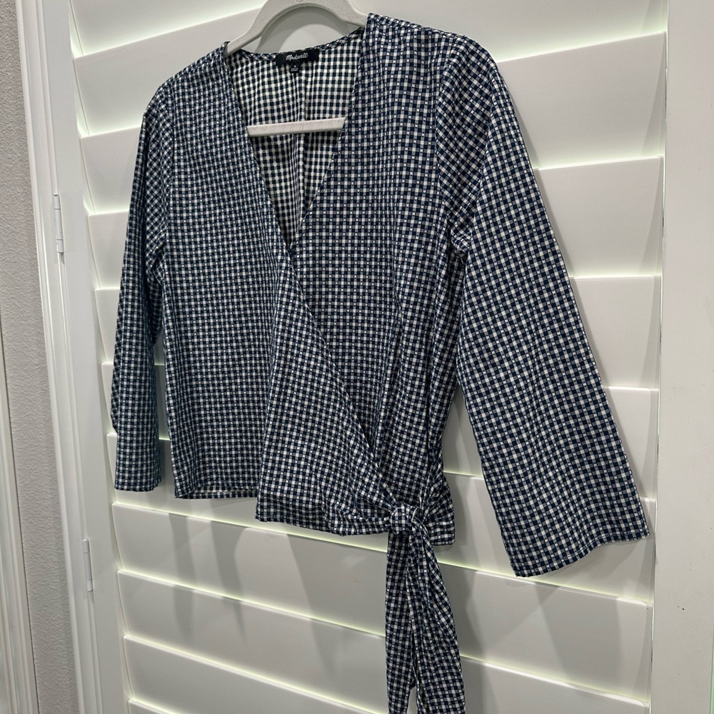 Madwell Wrap Blouse- Size M worn once